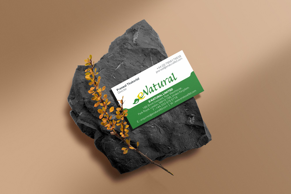 Enatural Ltd UK Visting Card