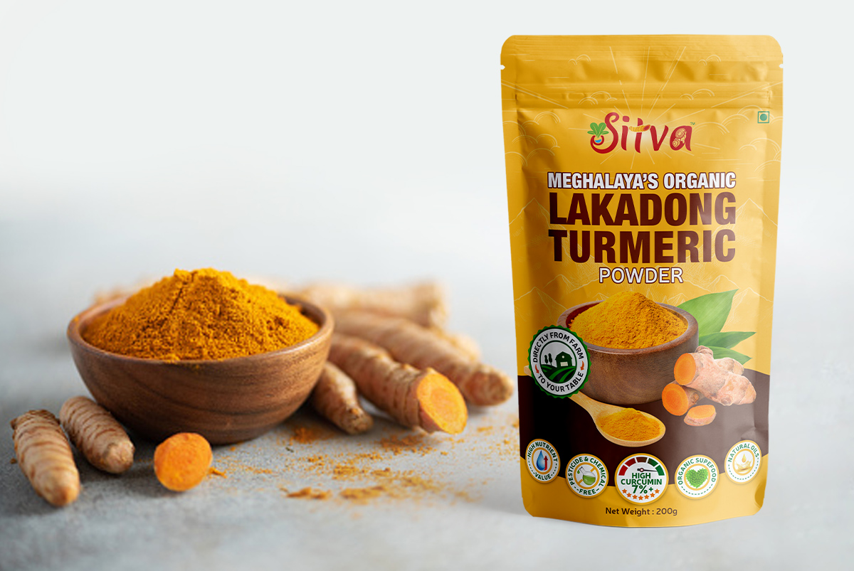 Sitva Turmeric Powder Pouch Designing