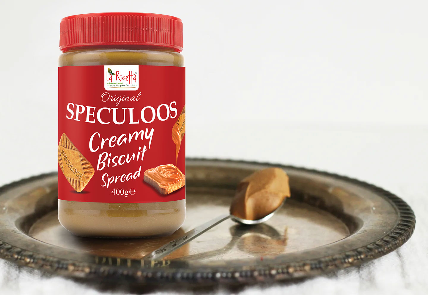 speculoos creamy spread bottle labeling